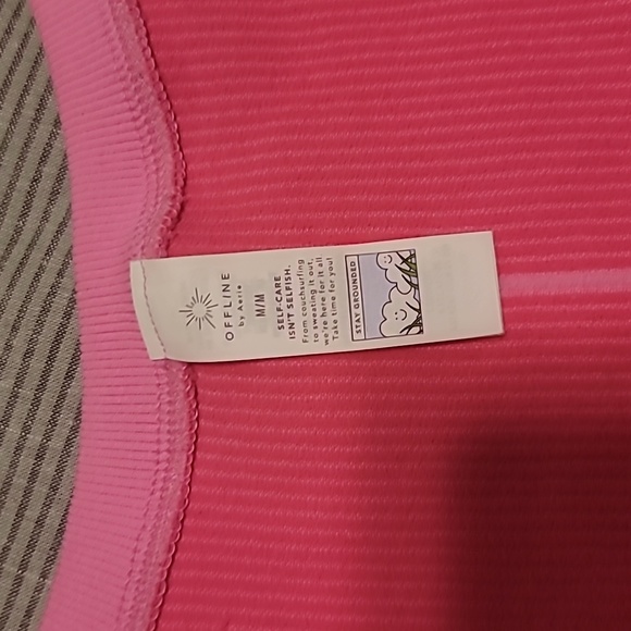 Aerie offline pink seamless corset crop top - Picture 4 of 4